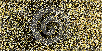Golden point confetti on Vector Illustration