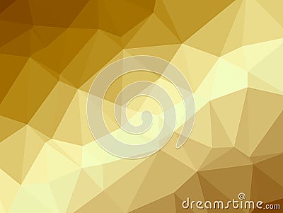 Golden polygon background Stock Photo