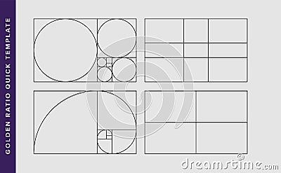 Golden Ratio Vector Design Template Vector Illustration