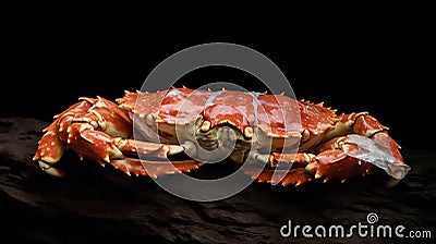 Golden red King Crab seafood Delicious meal food photography Stock Photo