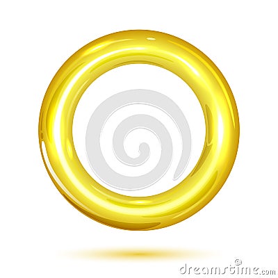 Golden ring Cartoon Illustration