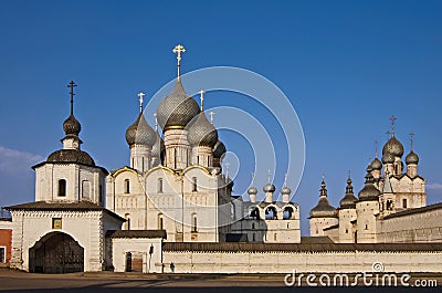 Golden Ring. Kremlin Rostov city. Stock Photo