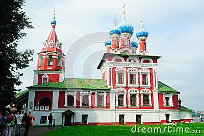 Golden Ring of Russia. Church of Prince (tsarevitc Editorial Stock Photo