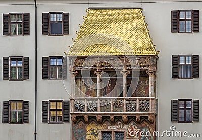 The golden roof of Innsbruck in Austria Stock Photo