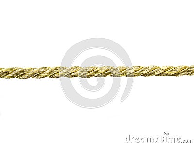 Golden rope Stock Photo