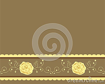 Golden rose background Vector Illustration