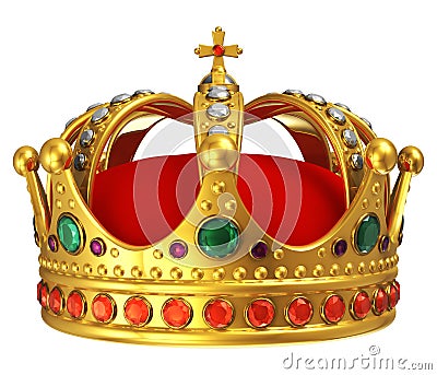 Golden royal crown Stock Photo