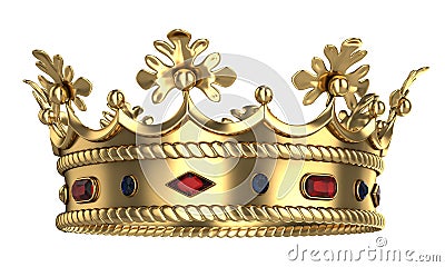 Golden royal crown Stock Photo