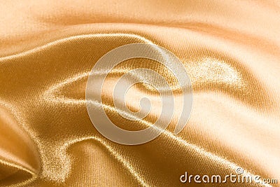 Golden satin Stock Photo