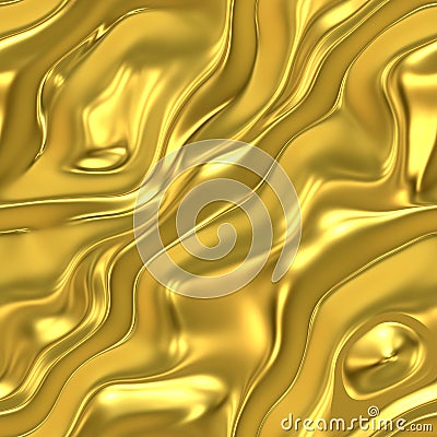 Golden satin Stock Photo