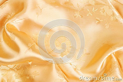 Golden satin background Stock Photo