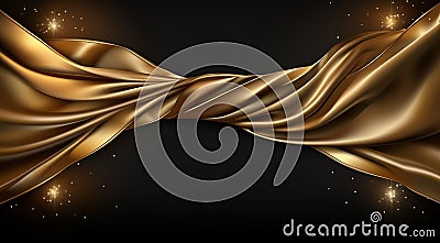 silk background, golden silk background, golden wallpaper, golden velvet background, ultra hd golden background Stock Photo