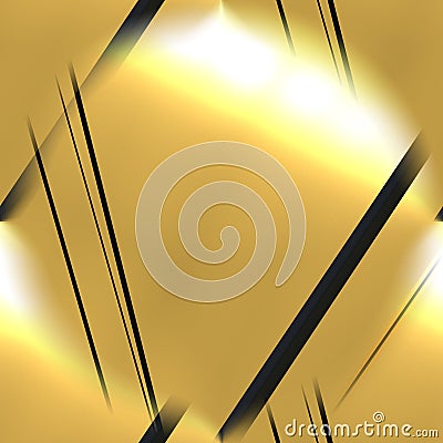 Golden seamless texture. Dark yellow background with cracked gold. Broken metal surface close-up Stock Photo