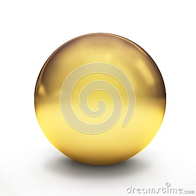 Golden sphere Stock Photo