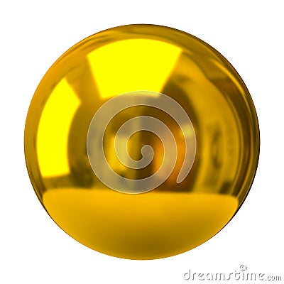 Golden sphere Stock Photo