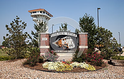 Golden Spike Visitor and Information Center Editorial Stock Photo