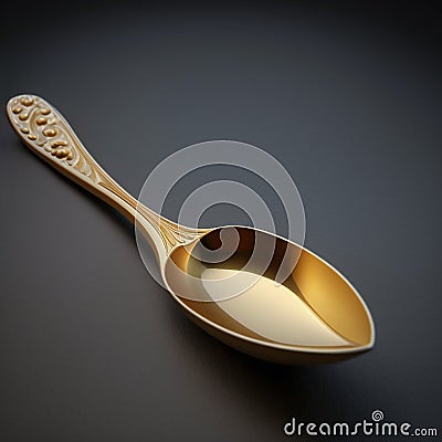 golden spoon Stock Photo