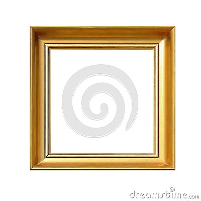 Golden Square Frame Stock Photo