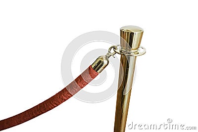 Golden stanchion Stock Photo