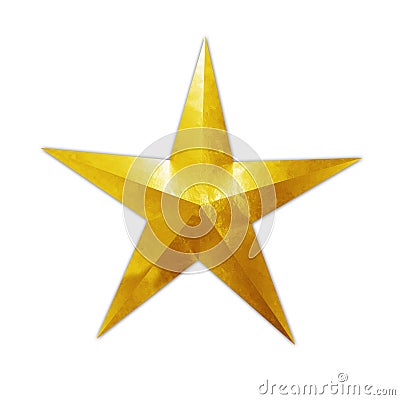 Golden star Stock Photo