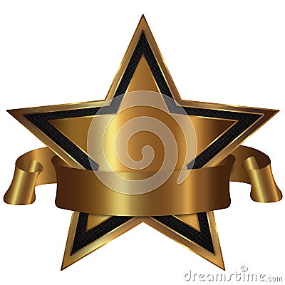 Golden star collection Stock Photo