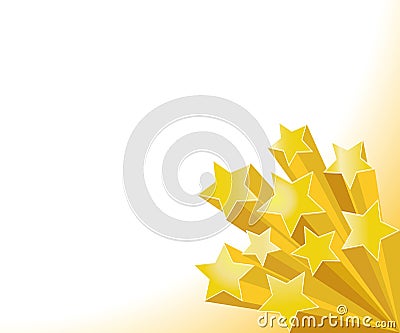 golden stars Vector Illustration