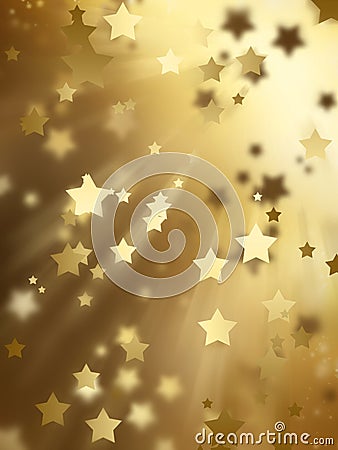 Golden stars Stock Photo