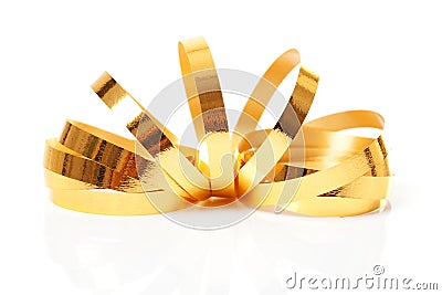 Golden streamer Stock Photo
