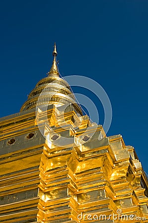 Golden stupa Stock Photo