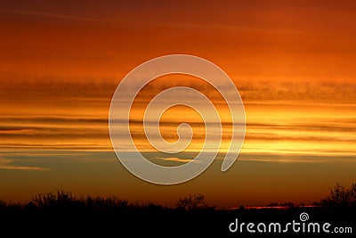 Golden sunrise Stock Photo