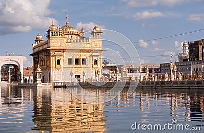 1975. India. The Golden Temple of Amritsar. Editorial Stock Photo