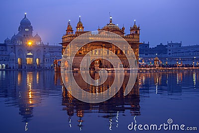 Golden Temple of Amritsar - Pubjab - India Stock Photo