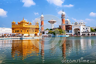 Golden Temple Harmandir Sahib in Amritsar, Punjab, India Stock Photo