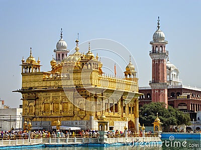 Golden Temple Or Shri Harmandir Sahib At Amritsar, Punjab Editorial Stock Photo