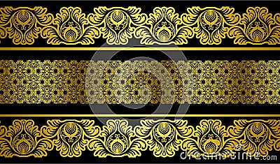Golden texture and background Vector Illustration