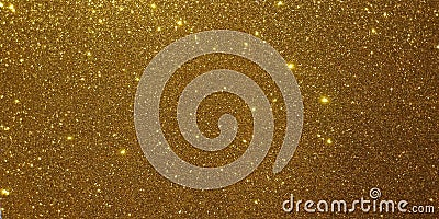 Golden glitter textured background. Stock Photo