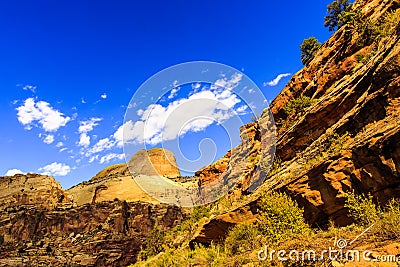 Golden Throne at Capitol Reef Stock Photo