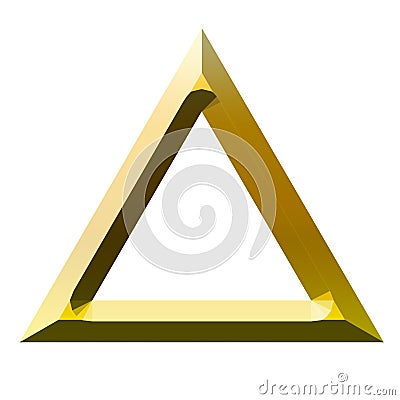 Golden Triangle logo Stock Photo