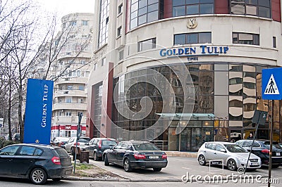 Golden Tulip in Bucharest Editorial Stock Photo