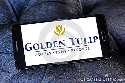 Golden Tulip hotels and resorts logo Editorial Stock Photo