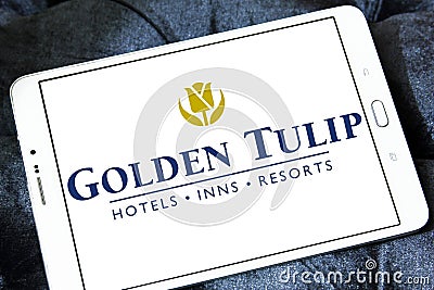 Golden Tulip hotels and resorts logo Editorial Stock Photo