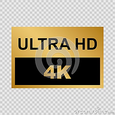 Ultra HD label Vector Illustration