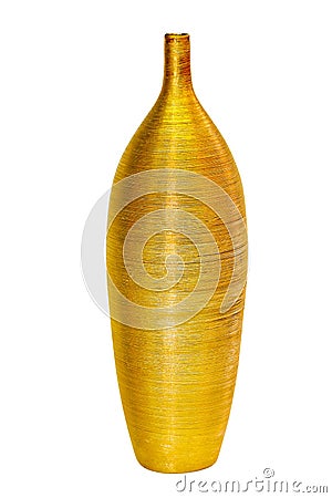 Golden vase Stock Photo