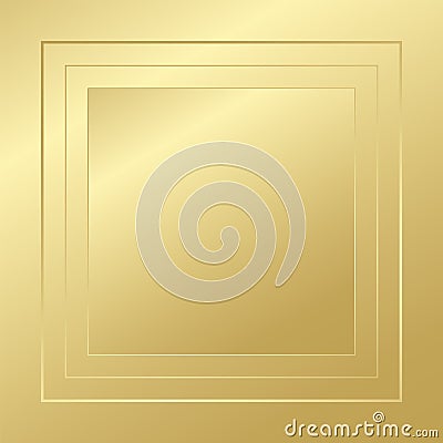 Golden vector frame pattern. Gold background. Illustration for decoration, design, sample, presentation, decorative element, Vector Illustration