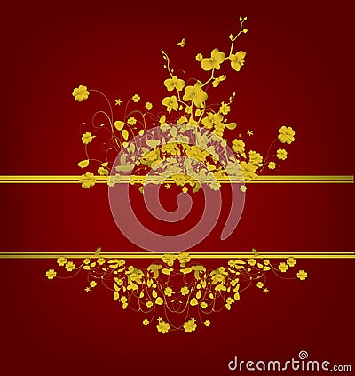 Golden vintage design Vector Illustration