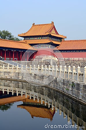 The Golden Water River, The Forbidden City, Beijing, China Editorial Stock Photo