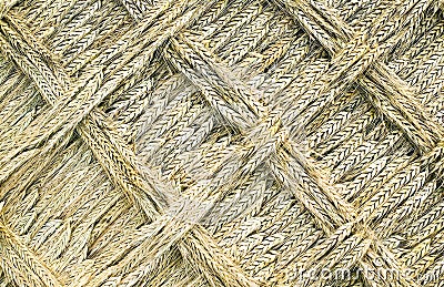 A golden wead weave art Stock Photo