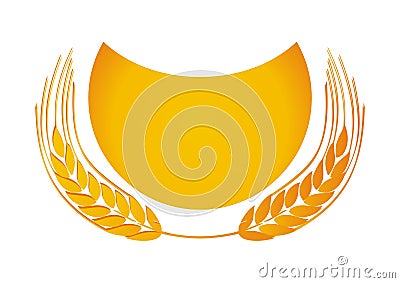 Golden wheat Vector Illustration