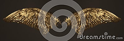 Golden wings Stock Photo