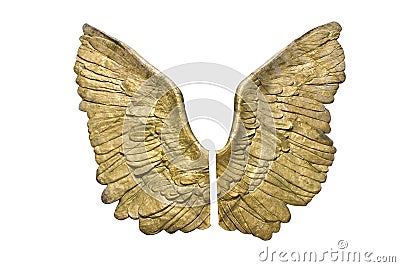 Golden wings Stock Photo